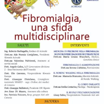 KC Acireale – Conferenza “Fibromialgia, una sfida multidisciplinare”