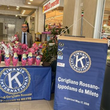 KC Corigliano Rossano Ippodamo da Mileto – Vendita di Uova di Pasqua per il service distrettuale vaccini