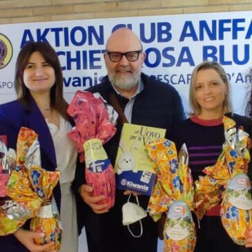 KC Chieti Pescara “G. D’Annunzio” – Uova di Pasqua Kiwanis per l’Aktion club Anffas “Rosa Blu”