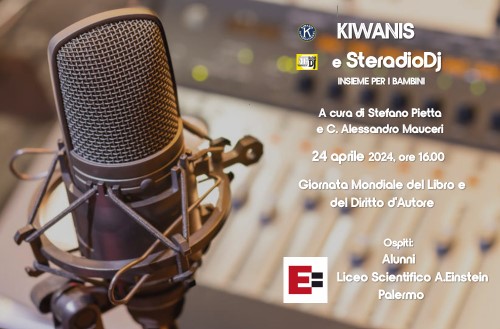 Kiwanis e SteradioDj – Giornata mondiale del libro e del diritto d’autore con il KC E -Gialai