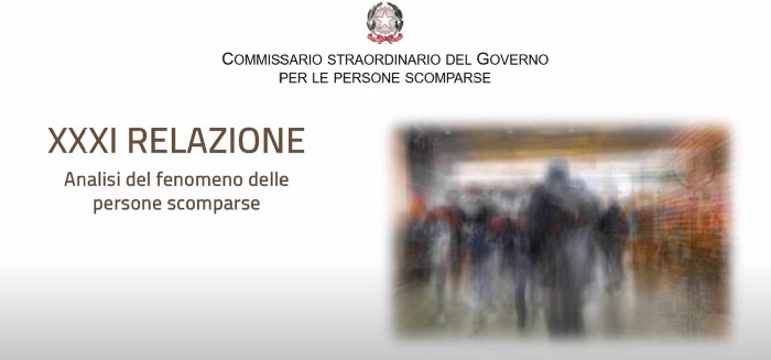 Dal Chair MSNA e MS C.A. Mauceri – Partecipazione alla Riunione della Consulta del Commissario Straordinario del Governo per le Persone Scomparse