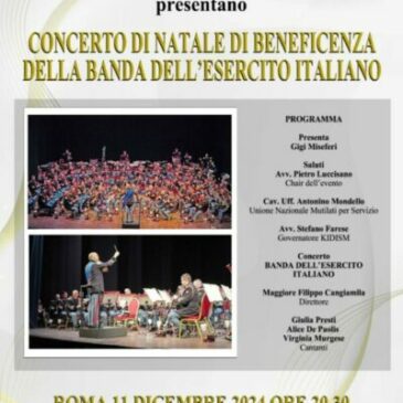 Dal Governatore Stefano Farese – Concerto di Natale – Roma Teatro Italia 11 dicembre 2024