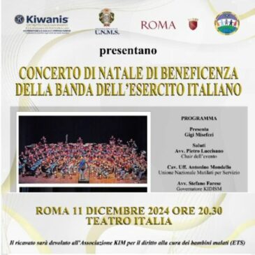 KC Corigliano – Acquisto di biglietti “sospesi” per il Concerto di Natale
