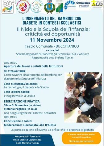 KC Chieti Pescara G.D’Annunzio – Incontro sull’inserimento del bambino con diabete nel contesto scolastico