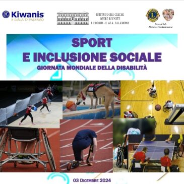 KC E Gialai (Palermo) – Kiwanis e Lions per la Giornata per i diritti delle persone con disabilità – Sport e inclusione sociale