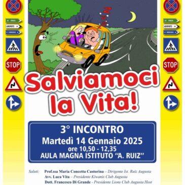 KC Augusta – Ultimo incontro con le scuole sulla sicurezza stradale in interclub