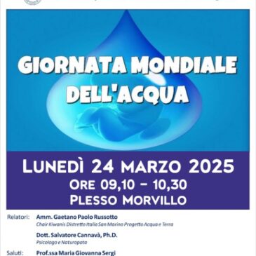 KC Augusta – Giornata Mondiale dell’Acqua presso l’I.C.”Orso M.Corbino”