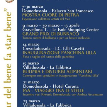 KC Domodossola – Marzo kiwaniano