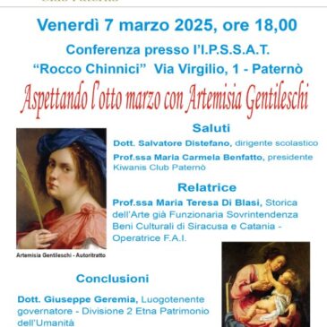 KC Paternò – Aspettando l’8 marzo con Artemisia Gentileschi