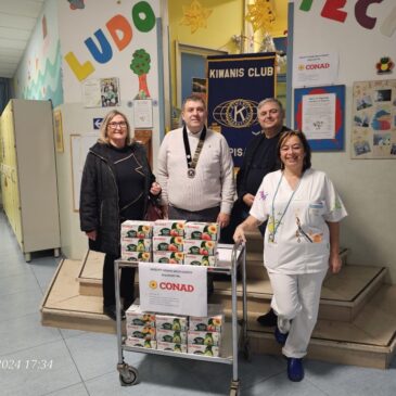 KC Pisa – Il club in visita al reparto Pediatria dell’Ospedale Santa Chiara