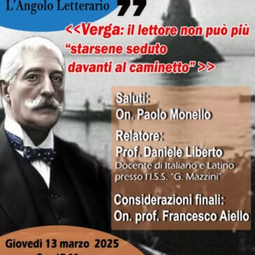 KC Vittoria – Incontro con altre associazioni  sulle opere del Verga