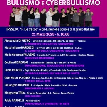 KC Catania Est – Partecipazione on line alla Giornata nazionale di contrasto al Bullismo e al Cyberbullismo