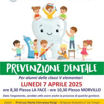 KC Augusta – Incontri con genitori, insegnanti e alunni per la prevenzione dentale