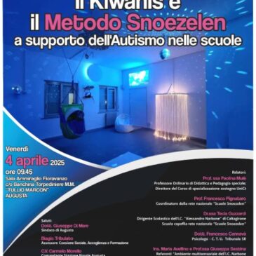 Div. 6 Sicilia – Partecipazione al Convegno distrettuale sul metodo Snoezelen a sostegno dell’autismo nelle scuole