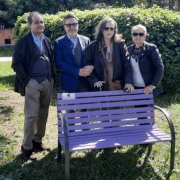 KC Roma Caput Mundi – Due panchine lilla nelle due sedi del Liceo E. Majorana di Roma