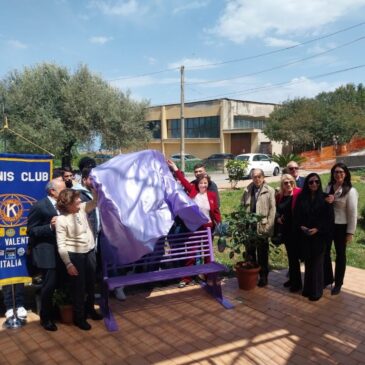 KC Vibo Valentia – Convegno sui disturbi alimentari e inaugurazione di una panchina lilla
