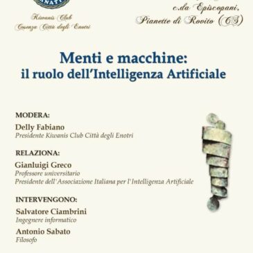 KC Cosenza Città degli Enotri – Nuove tecnologie e rispetto dell’etica: Focus sull’Intelligenza Artificiale