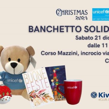 K eClub Junior Italia – Banchetto solidale con Unicef a Cosenza