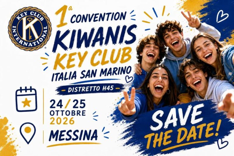 Prima Convention Kiwanis Key Club Italia San Marino Distretto H45 – Messina 24-25 ottobre 2026