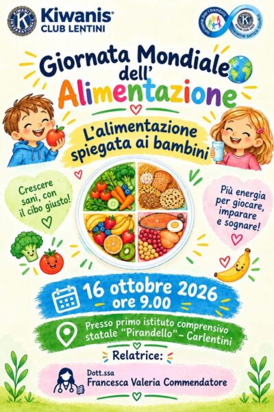 KC Lentini – Giornata Mondiale dell’Alimentazione in una scuola primaria