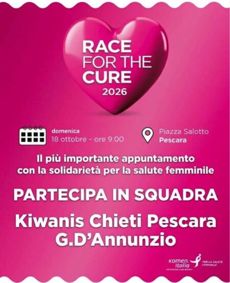 Kc Chieti Pescara G.D’Annunzio – Partecipazione alla manifestazione  Race for the Cure